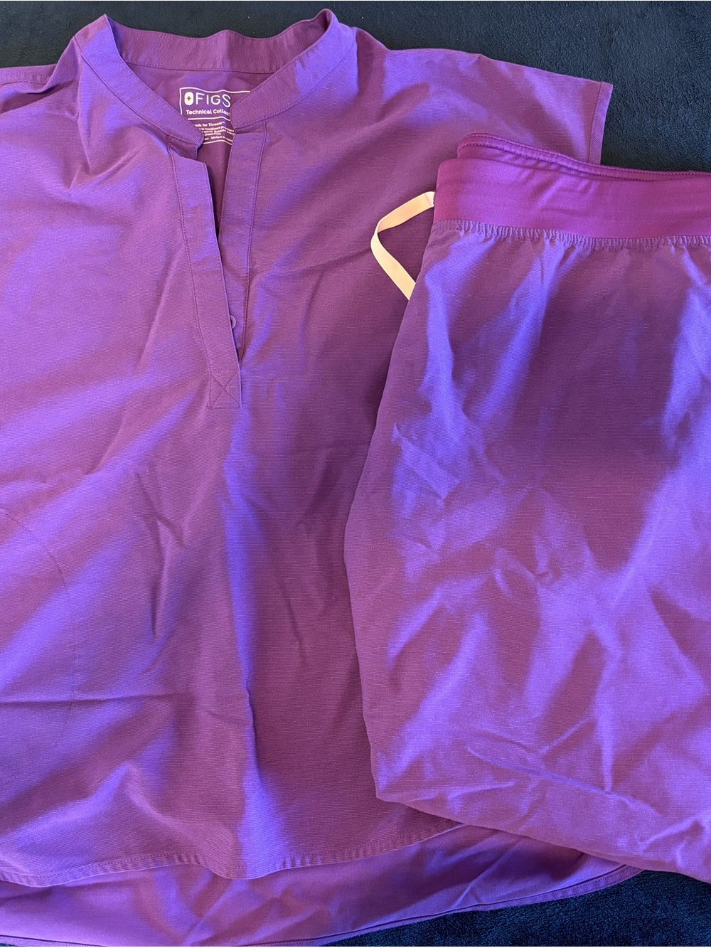 Figs Purple Scrub Set XXL